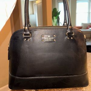 Kate spade black leather bag